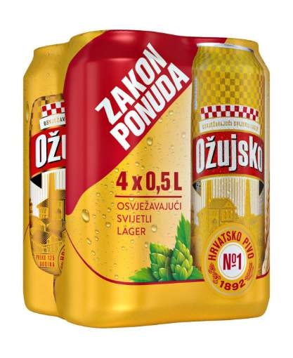 Pivo Ožujsko 4x0,50L - Akcija u trgovini Vrutak