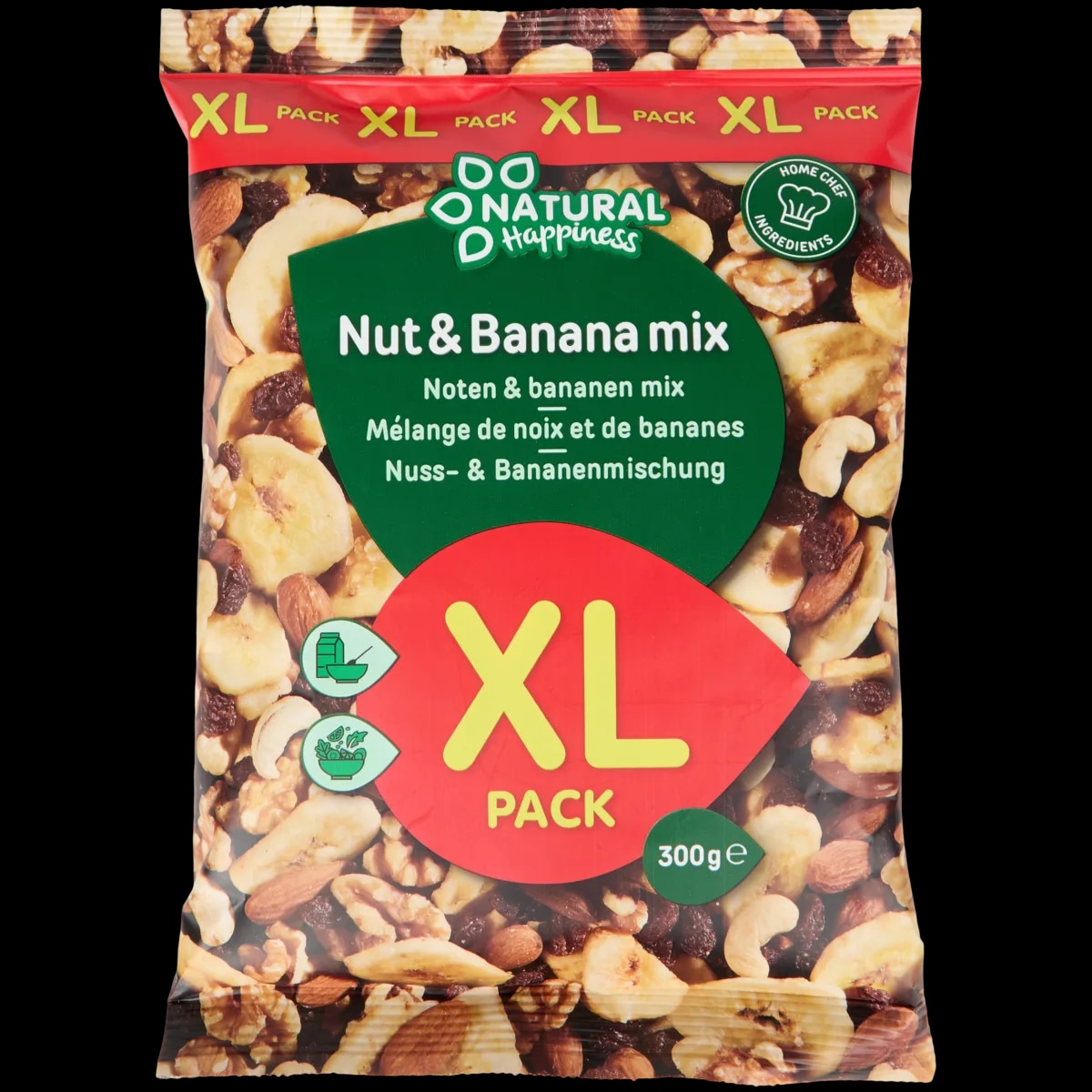 Natural Happiness Mješavina orašastih plodova i banana 300 grama - Akcija u trgovini Action