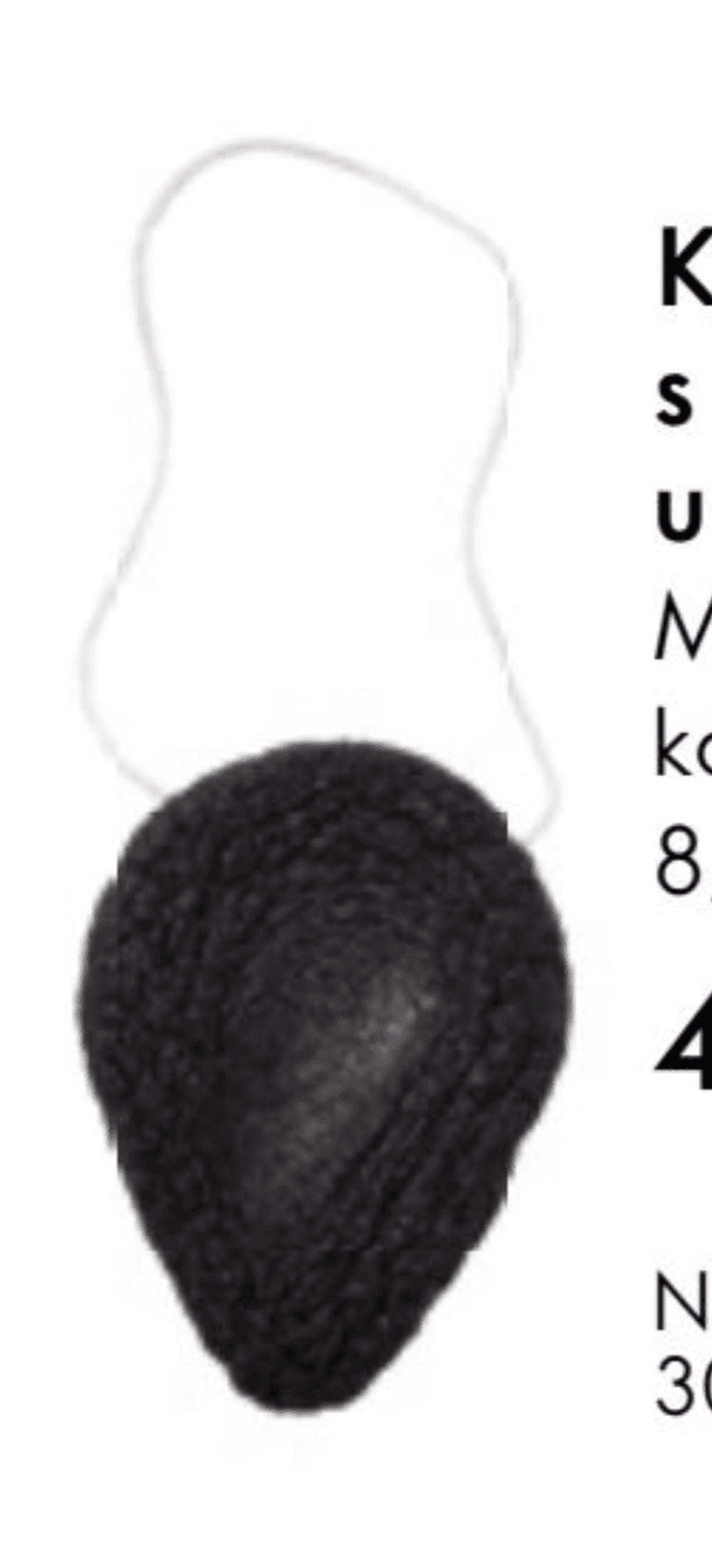 Konjac spužvica s ugljenom u obliku kapi 8,8 x 6,8 cm Akcija u trgovini Oriflame