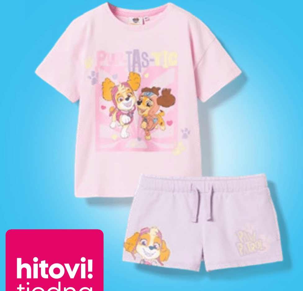 Majica kratkih rukava ili kratke hlače Psići u ophodnji - Akcija u trgovini Pepco