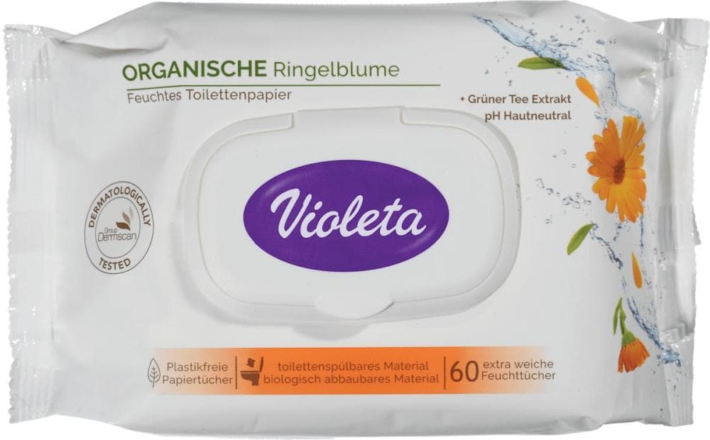 Violeta vlažni toaletni papir neven 60 kom. Akcija u trgovini Dm