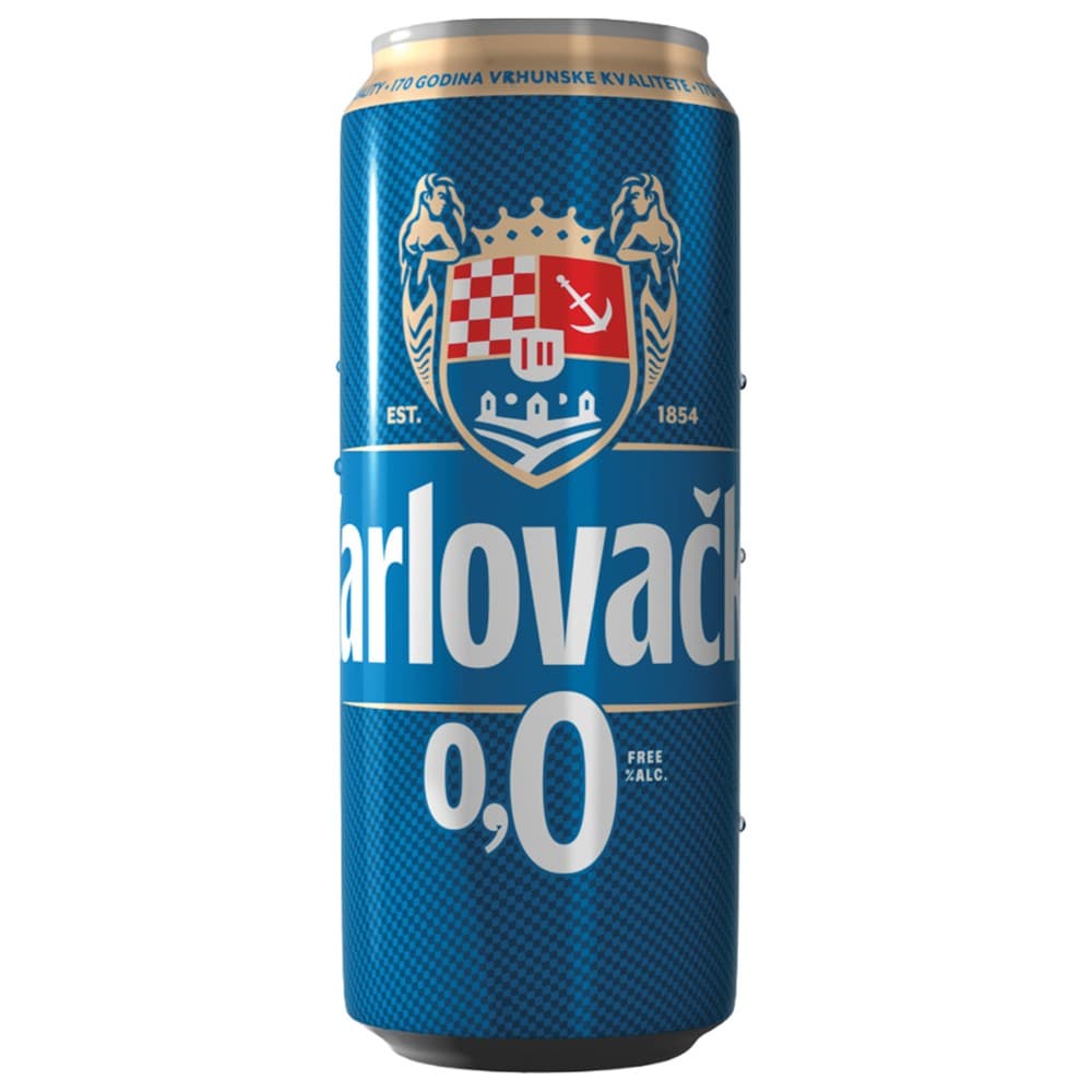 Karlovačko pivo bezalkoholno 0,0%, svijetlo 0,5l Akcija u trgovini Konzum