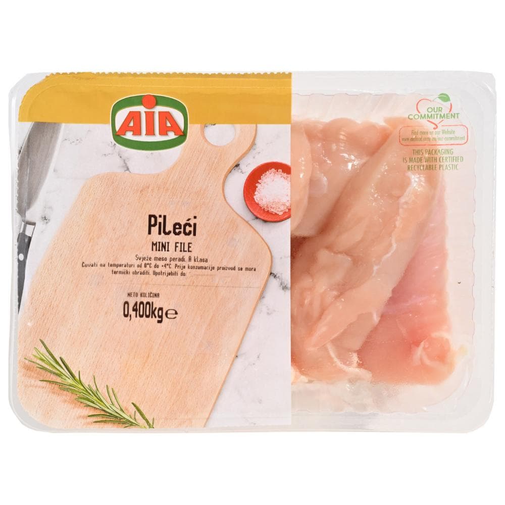 AIA kockice ili trakice pilećeg filea 400 g Akcija u trgovini Spar