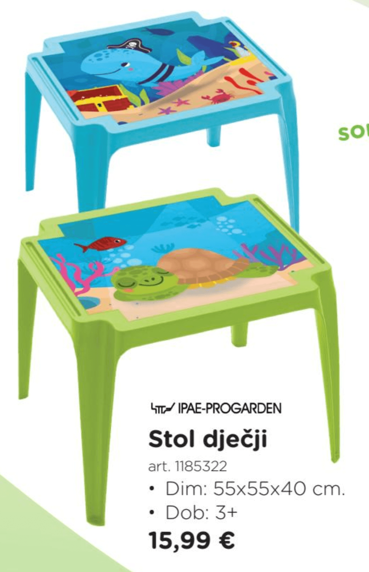 IPAE-PROGARDEN Stol dječji - Akcija u trgovini Baby Center