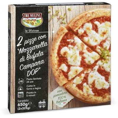 Pizza s mozzarellom di Buffala 2 kom, 650 g Tre Mulini - Akcija u trgovini Eurospin