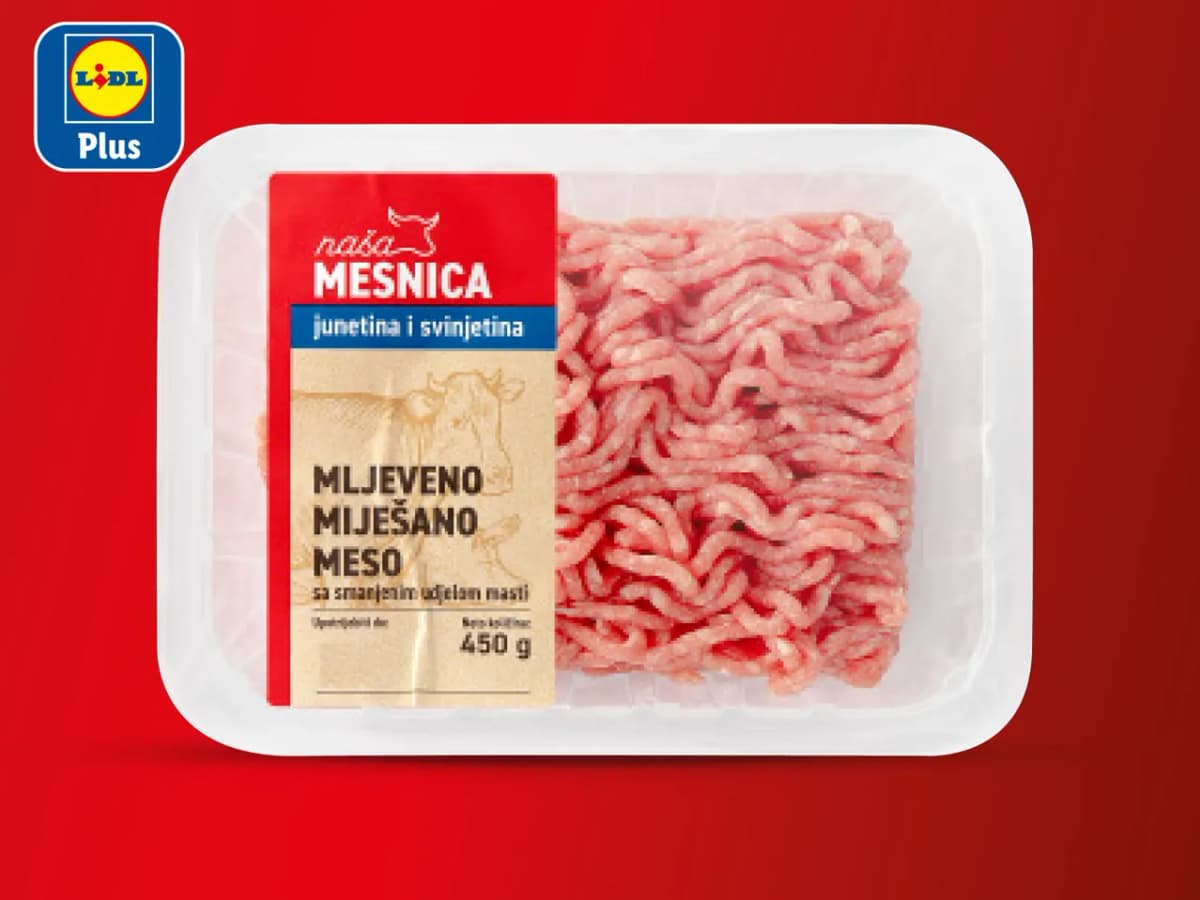 Svježe mljeveno miješano meso light 450 g Akcija u trgovini Lidl
