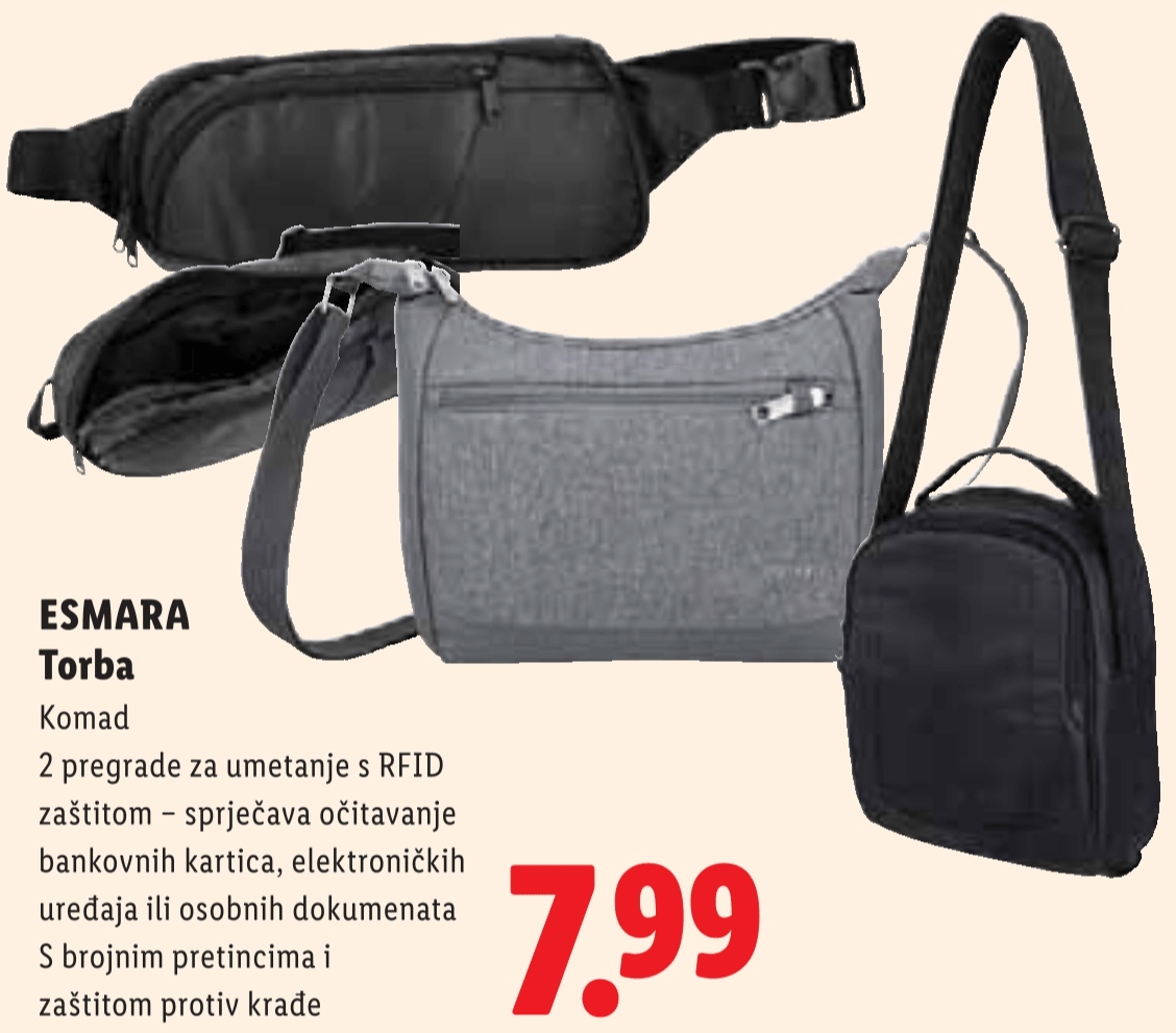 ESMARA Torba - Akcija u trgovini Lidl