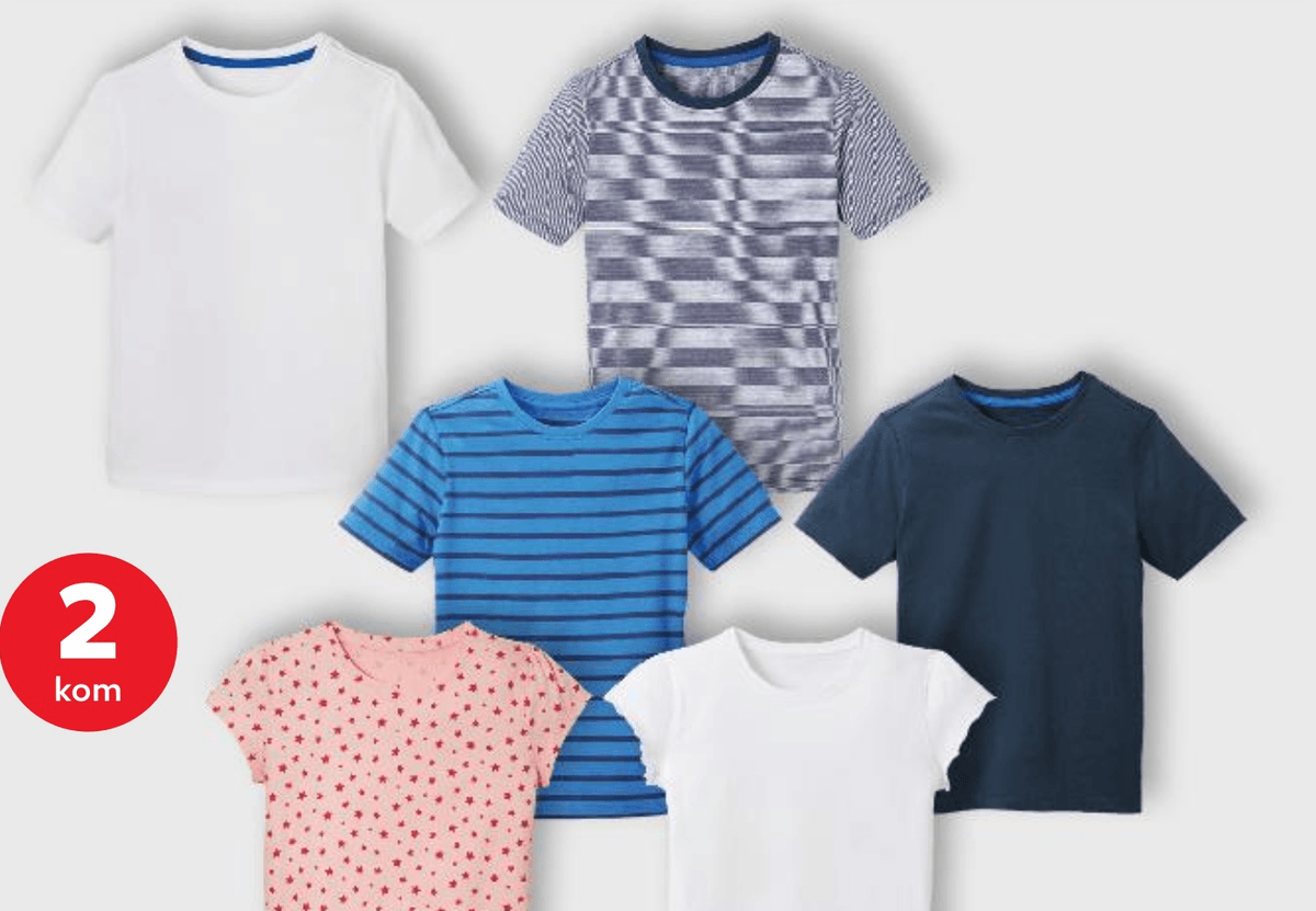 Hip & Hopps Dječja majica 2 kom - Akcija u trgovini Kaufland