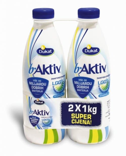 Dukat jogurt tekući 2x1 kg Akcija u trgovini Kaufland