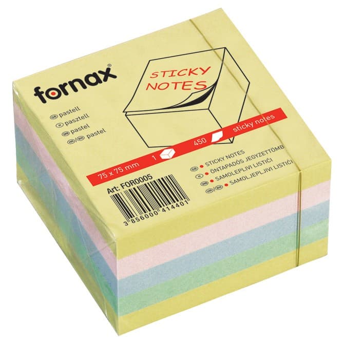 Fornax blok samoljepljiv kocka 75 x 75 mm Akcija u trgovini KTC