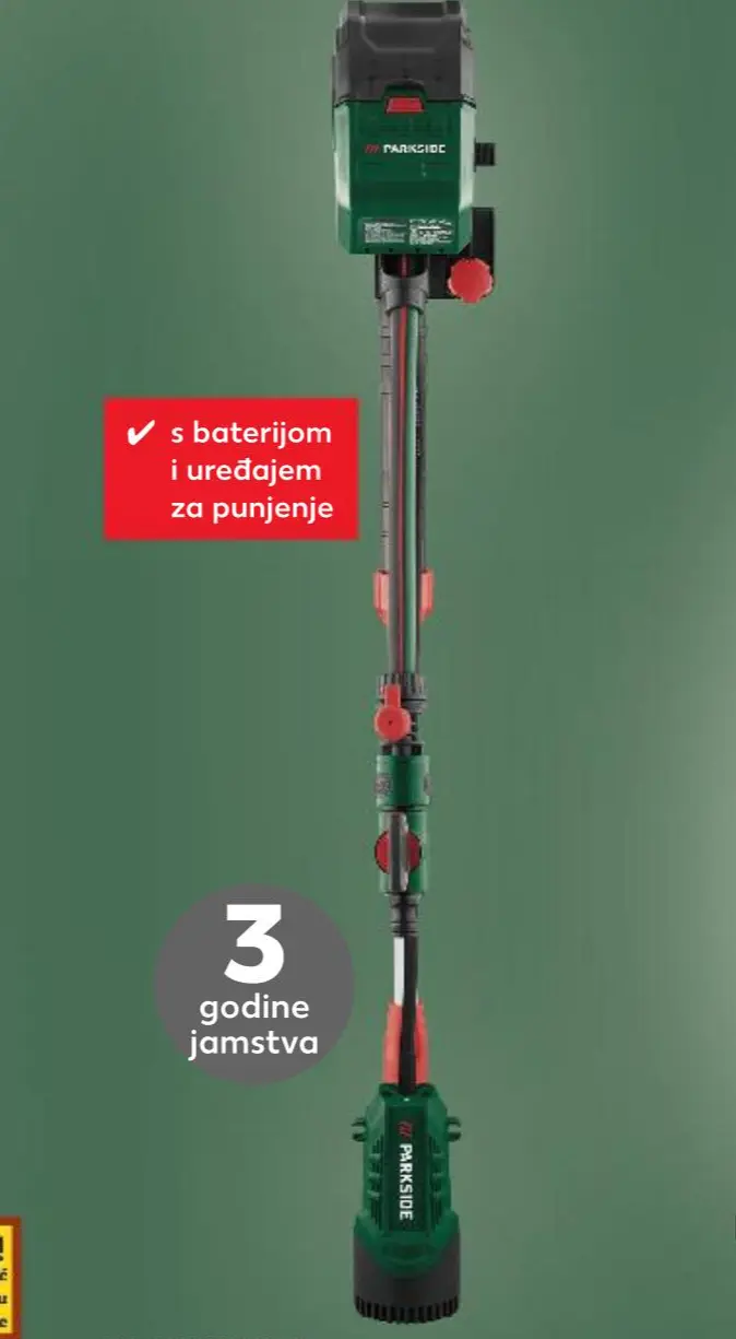 Aku pumpa za crpljenje kiše PARKSIDE Akcija u trgovini Kaufland
