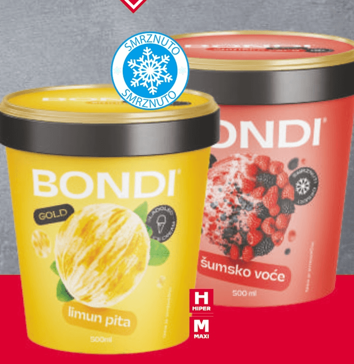 Bondi Sladoled 500 ml - Akcija u trgovini Tommy