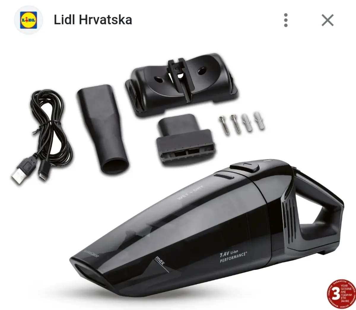 SILVERCREST® Bežični ručni usisavač Akcija u trgovini Lidl