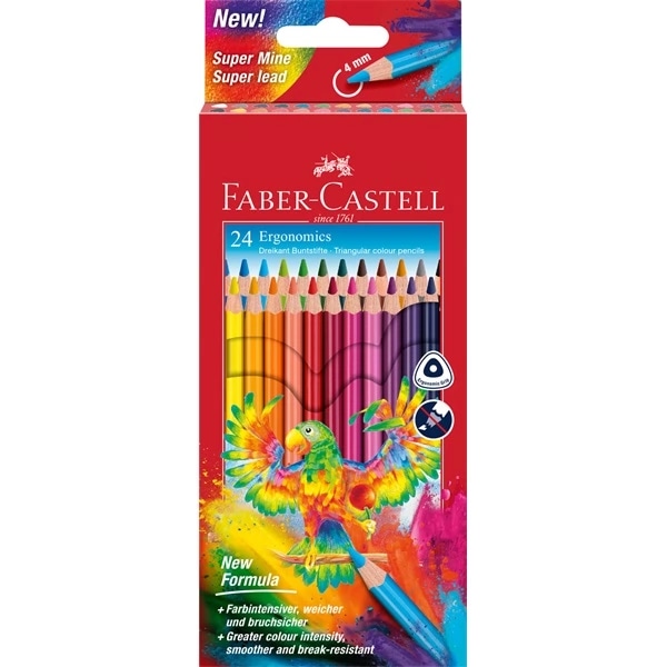 Trokutaste drvene bojice 12 komada FABER-CASTELL Akcija u trgovini Mueller