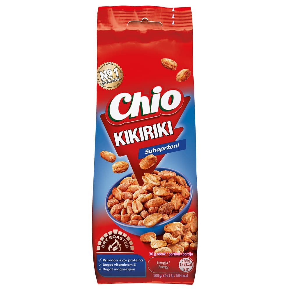 Kikiriki slani, prženi aromatizirani 125 g Chio Akcija u trgovini NTL