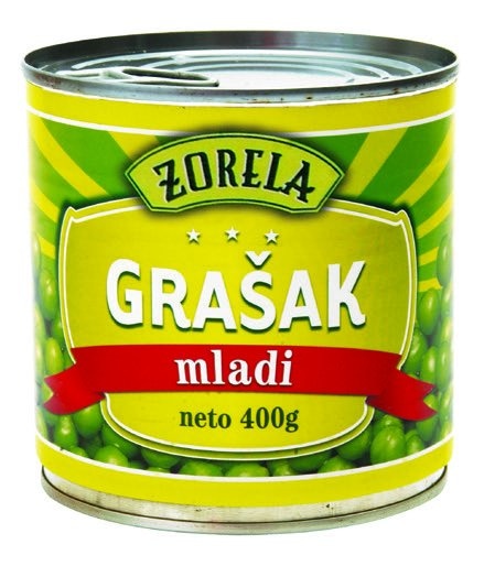 Grašak mladi ocijeđena masa: 265 g Zorela - Akcija u trgovini NTL