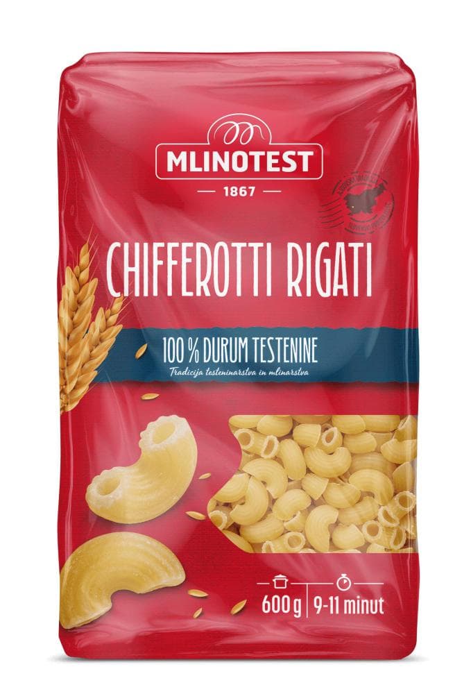 Mlinotest chifferotti rigati 600 g Akcija u trgovini KTC