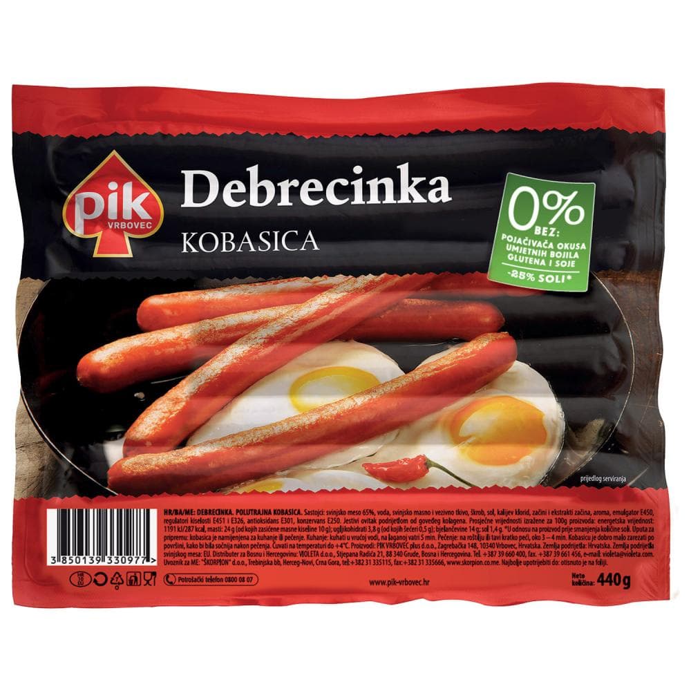 Pik debrecinka kobasica 440 g Akcija u trgovini Bakmaz