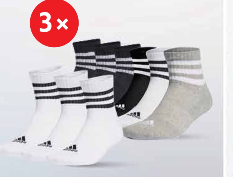 Sportske čarape 3x - Akcija u trgovini Plodine
