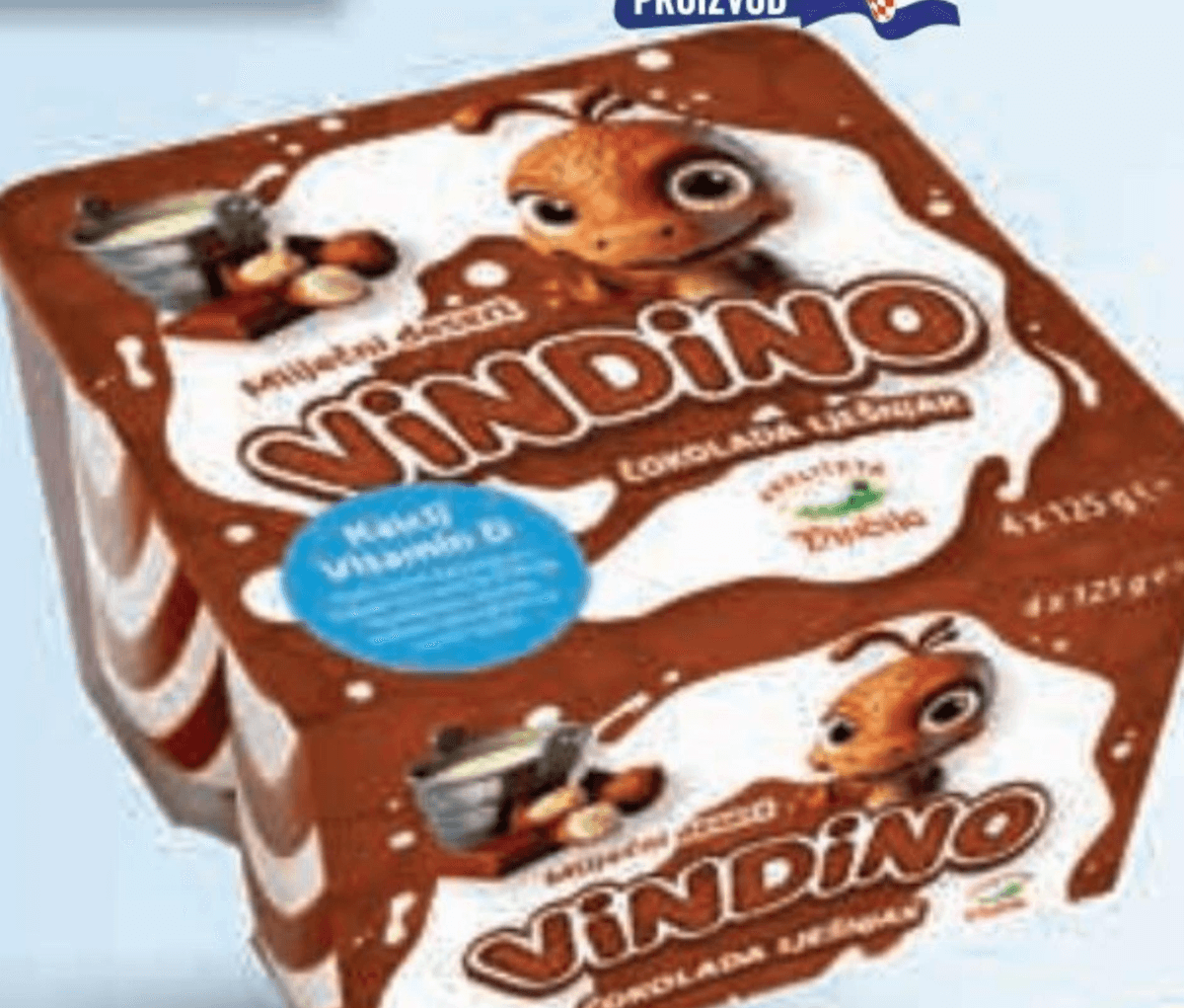 Mliječni desert čokolada lješnjak Vindino 4 x 125 g - Akcija u trgovini Djelo