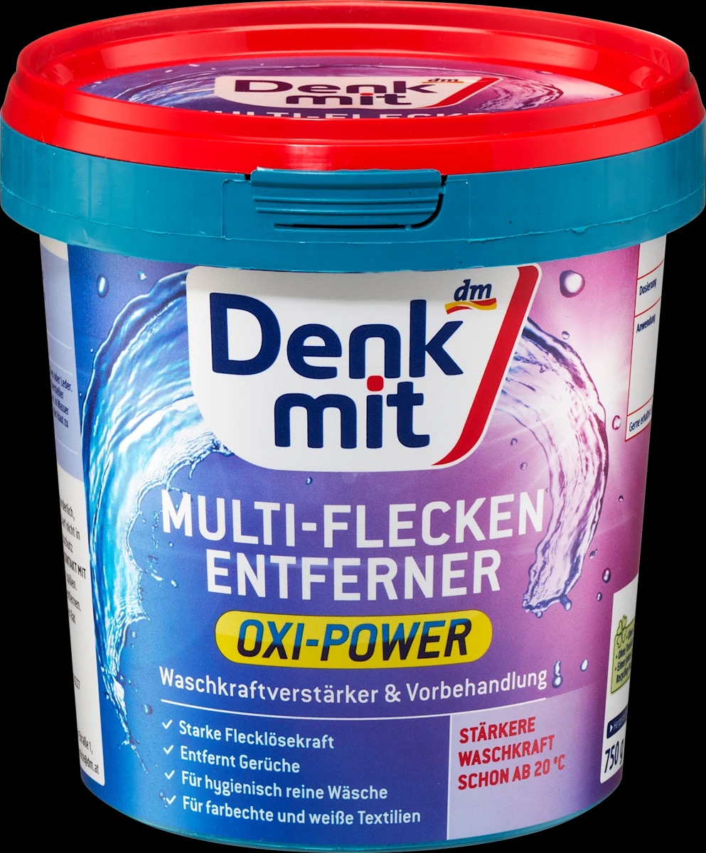 Denkmit Oxi Power sredstvo za odstranjivanje mrlja 750 g - Akcija u trgovini Dm