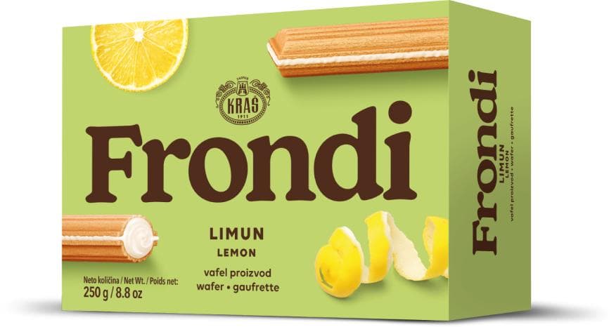 Keks Frondi nougat, kakao, limun 250 g Kraš Akcija u trgovini Bakmaz