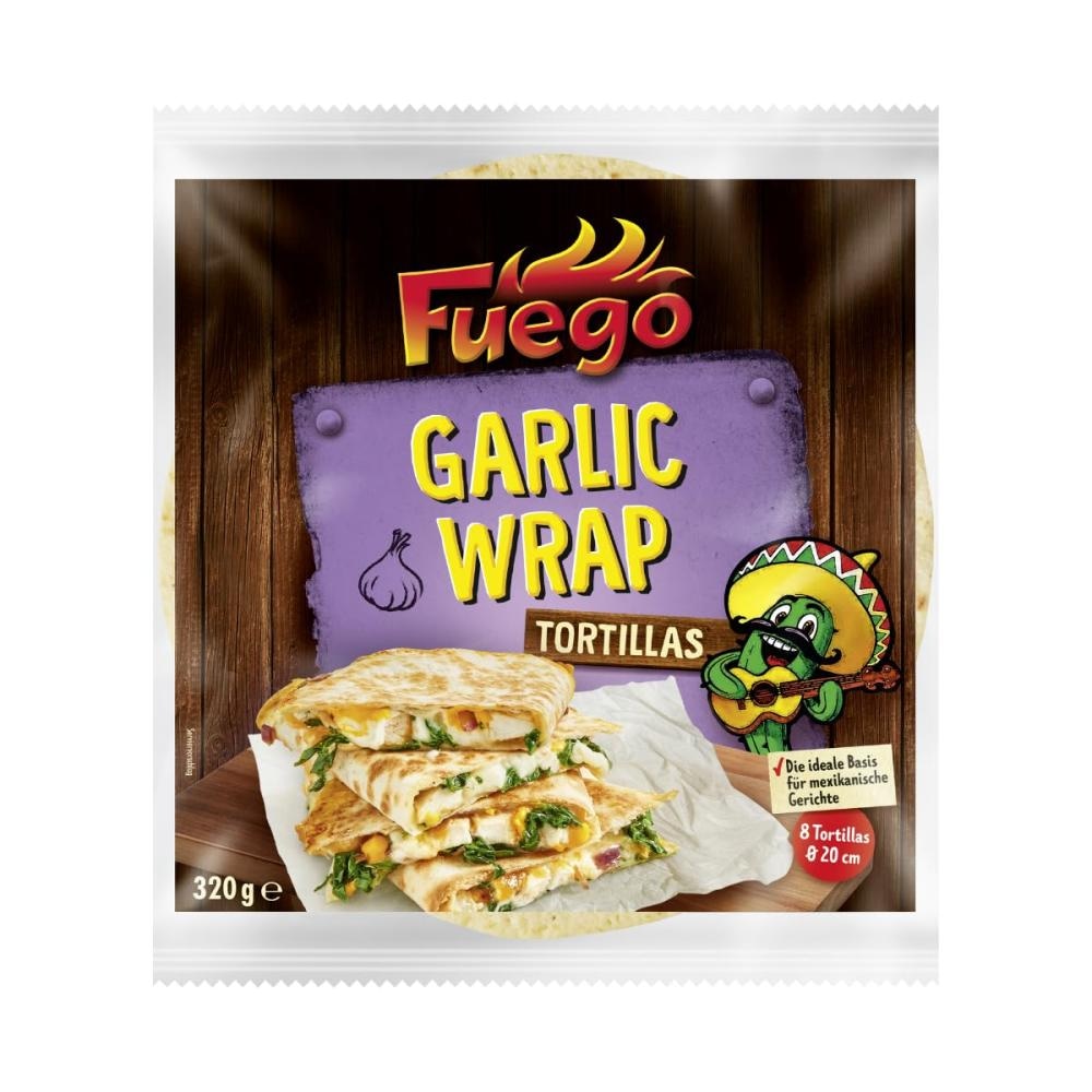 Fuego Tortillas Garlic Wrap 320g - Akcija u trgovini Žabac