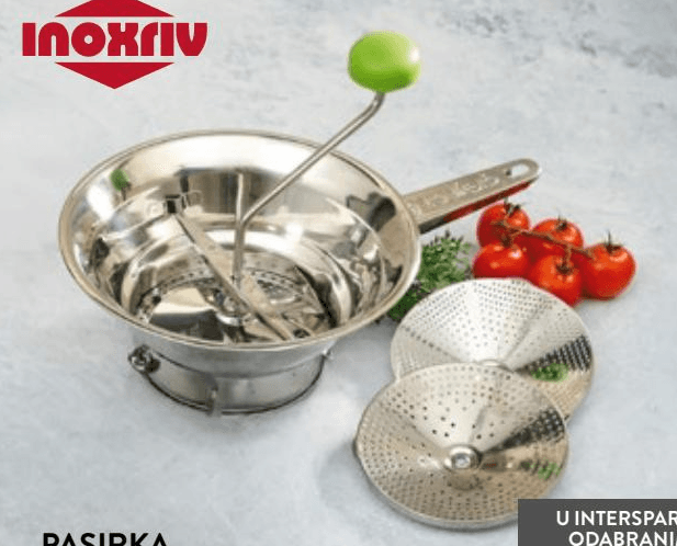 Pasirka Inoxriv ø 24 cm, s 2 diska, 1 kom Akcija u trgovini Spar
