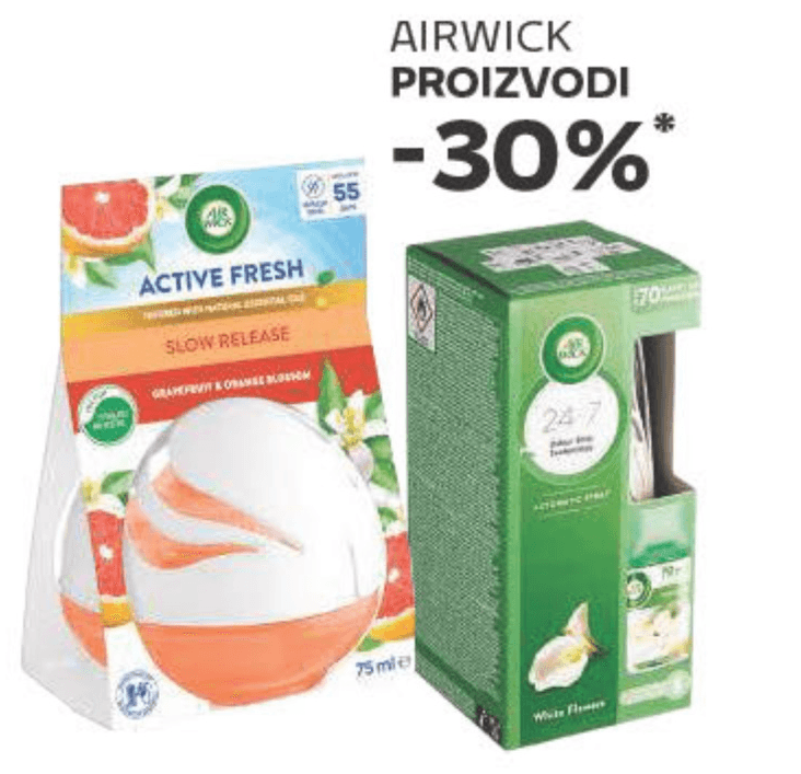 Airwick Proizvodi Akcija u trgovini Tommy