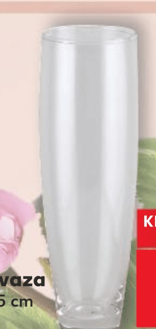Staklena vaza 1 komad - Akcija u trgovini Kaufland