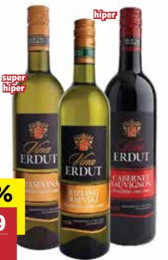Erdutski vinogradi Cabernet Sauvignon i Graševina 0,75 l Akcija u trgovini Studenac