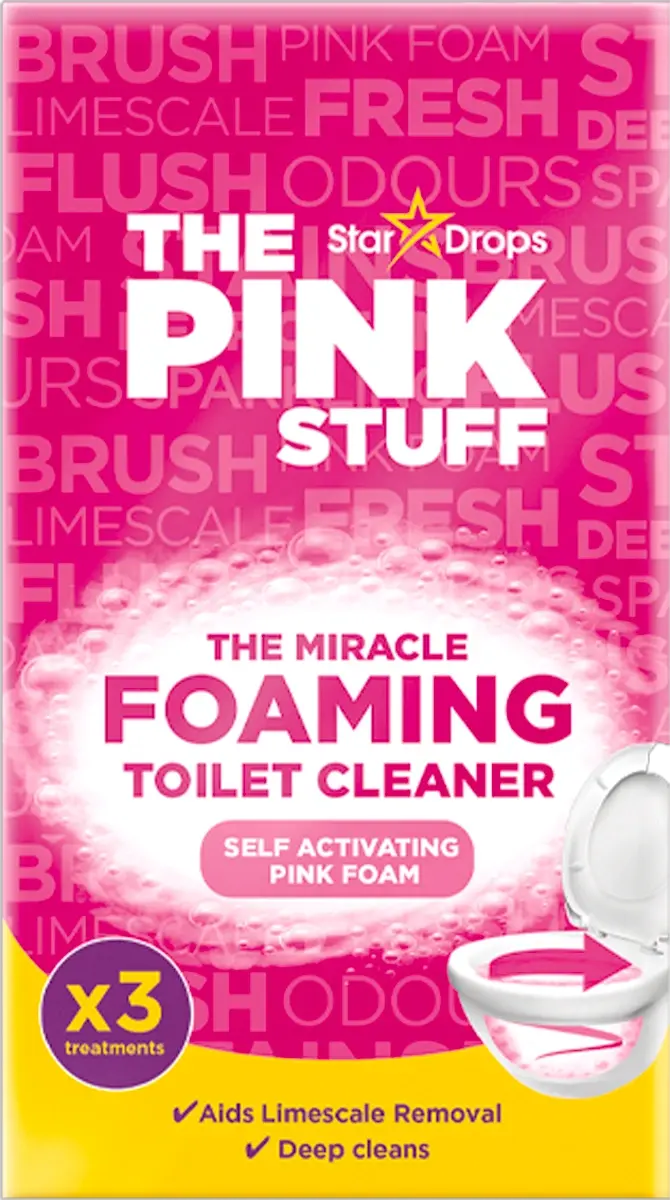 Pjenjušavo sredstvo za čišćenje WC školjke The Pink Stuff 3 x 100 g Akcija u trgovini Bauhaus