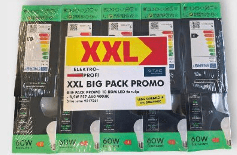 V-TAC LED žarulje XXL 10 kom - Akcija u trgovini Kaufland