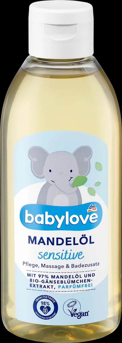 babylove sensitive bademovo ulje za njegu 250 ml - Akcija u trgovini Dm