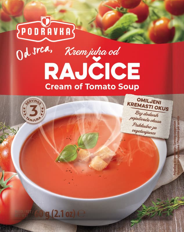 Podravka krem juha od rajčice 60g Akcija u trgovini Pivac