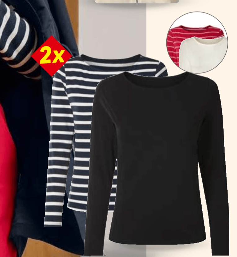 ESMARA Majice 2 komada u setu - Akcija u trgovini Lidl