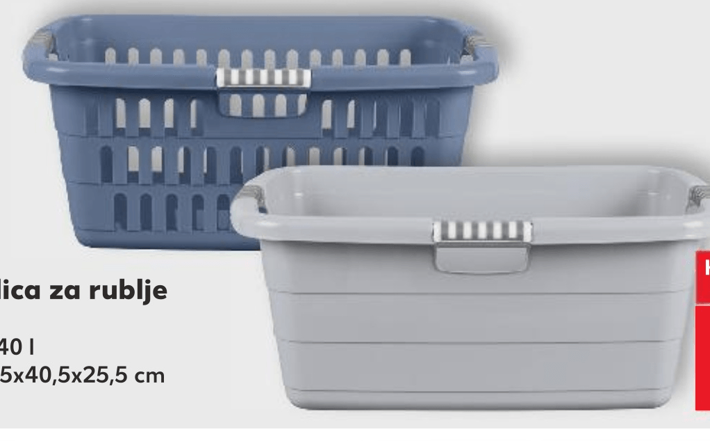 Košara ili kadica za rublje Classic - Akcija u trgovini Kaufland