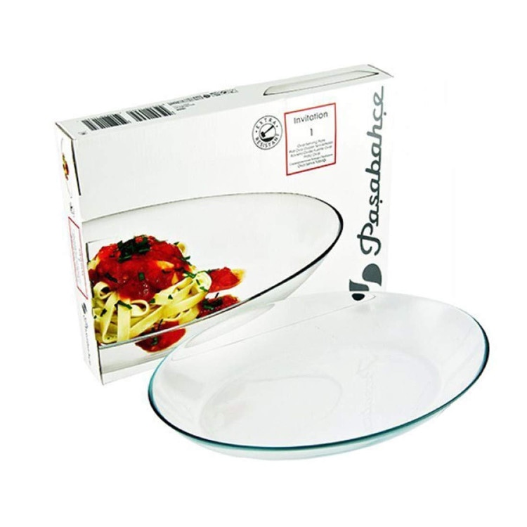 Tanjur Ovalni Stakleni 33 cm Paşabahçe - Akcija u trgovini Boso