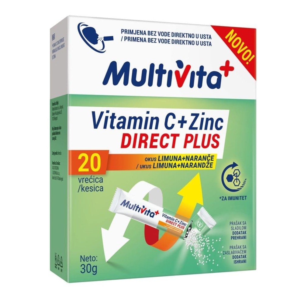 Multivita vitamin C i cink direkt 20 kom Akcija u trgovini Dm