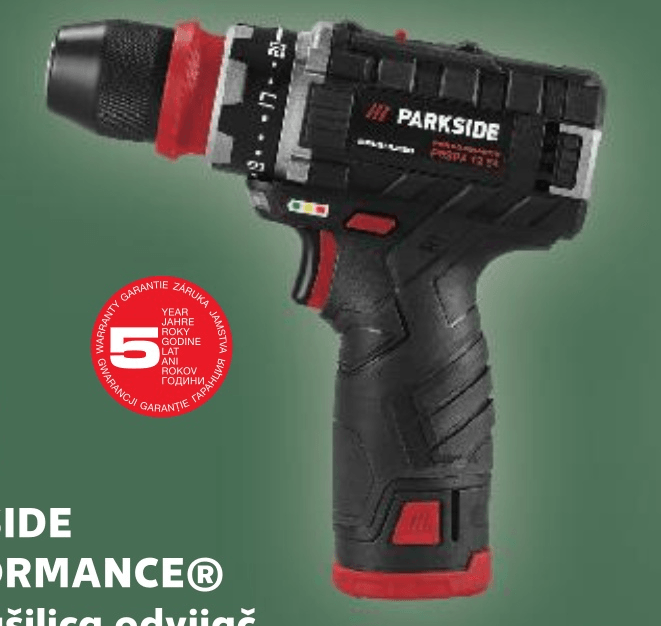 PARKSIDE PERFORMANCE® Aku bušilica odvijač - Akcija u trgovini Kaufland