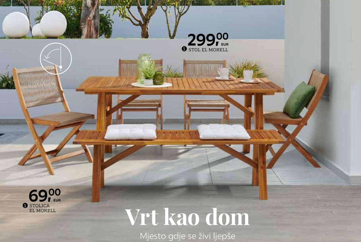 Stol El Morell Ambia Garden Akcija u trgovini Lesnina
