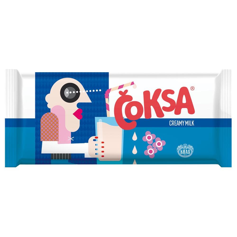 Čokolada Čoksa creamy milk, banana & biscuit 68 g Akcija u trgovini Bakmaz