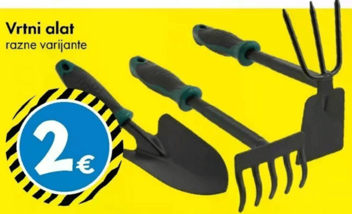 Vrtni alat - Akcija u trgovini Tedi