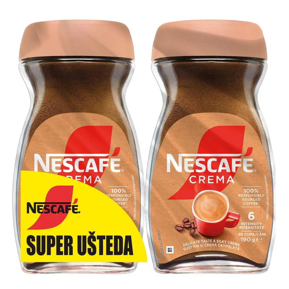 Nescafé kava crema 2 x 190 g Akcija u trgovini Konzum