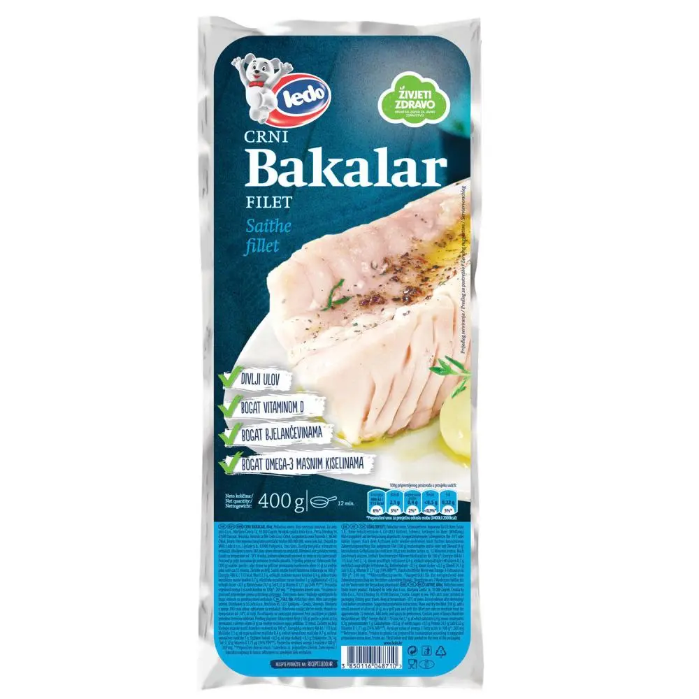 Ledo Crni bakalar ili Losos filet 400 g Akcija u trgovini Tommy