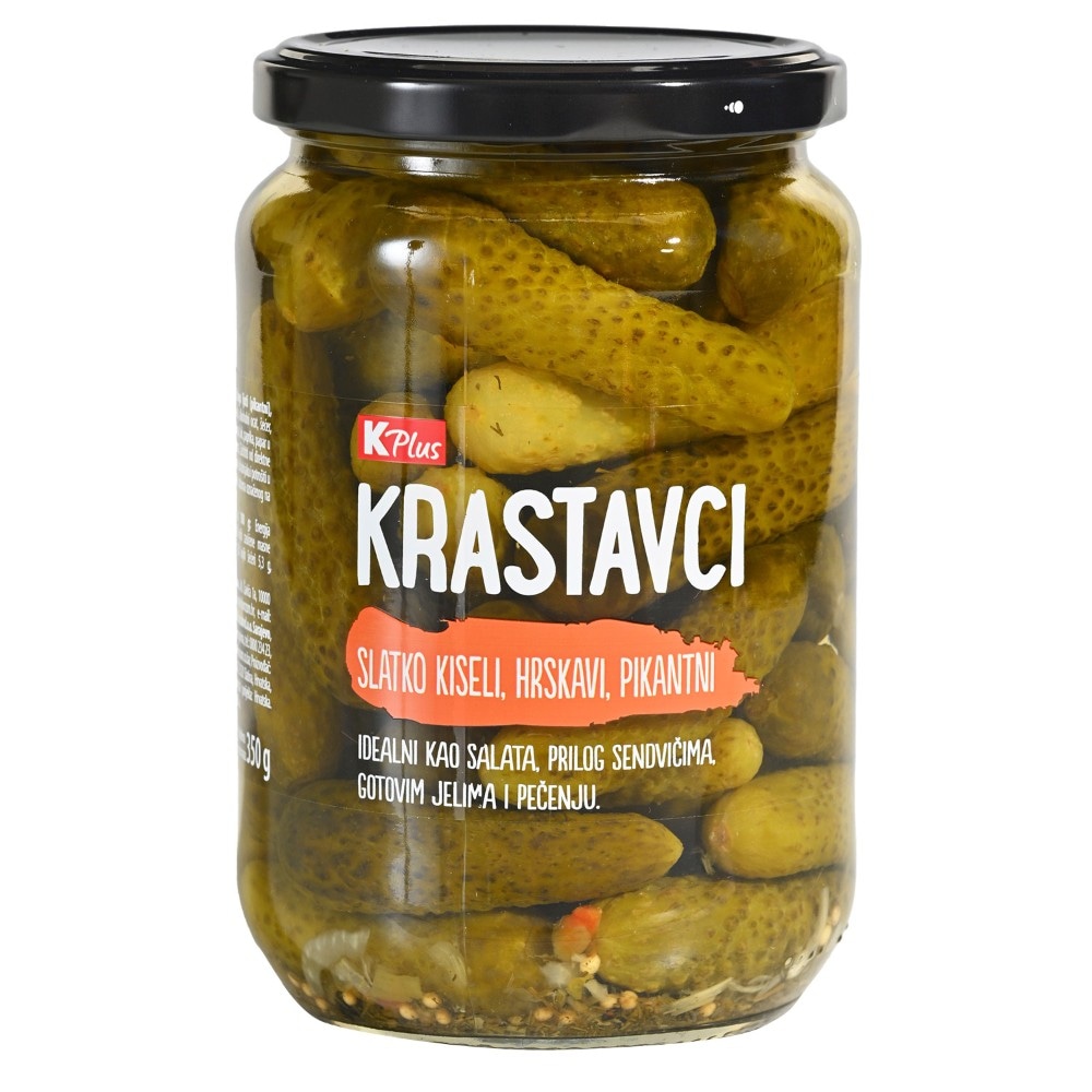 K Plus krastavci 350 g Akcija u trgovini Konzum