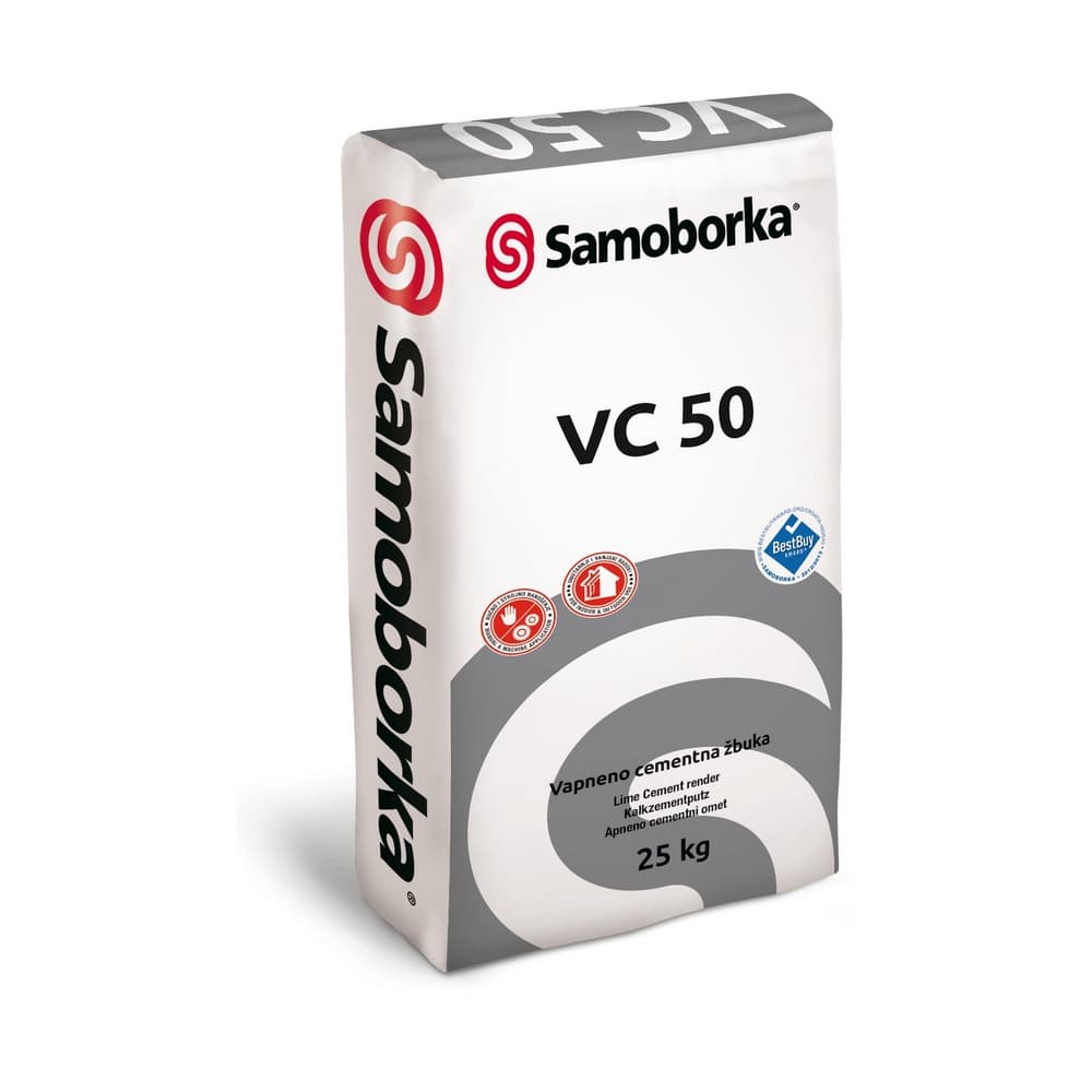 VC 50 vapneno-cementna žbuka 25 kg Samoborka Akcija u trgovini Grama