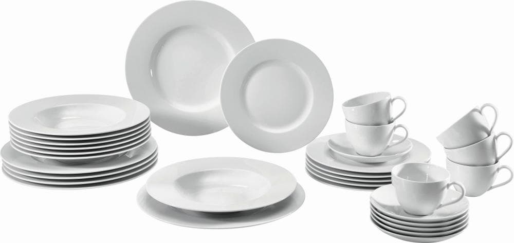 Kombinirani servis za jelo Basic White 30/1 Villeroy & Boch Akcija u trgovini Lesnina