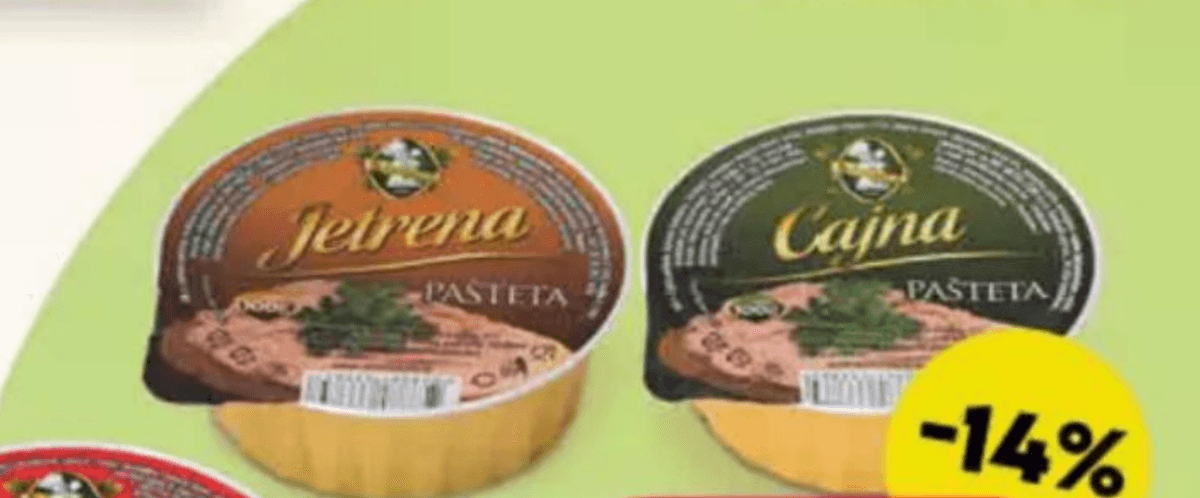Pašteta 100 g - Akcija u trgovini Stanić Diskont