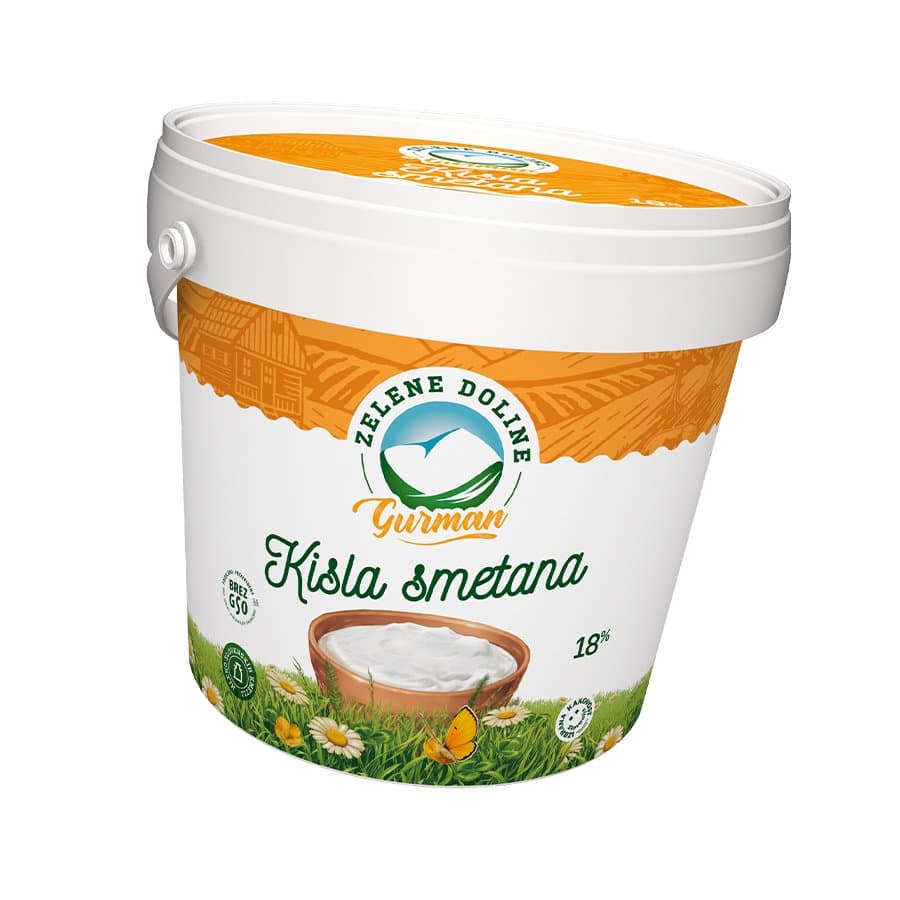Kiselo vrhnje Zelene doline 900 g Akcija u trgovini KTC